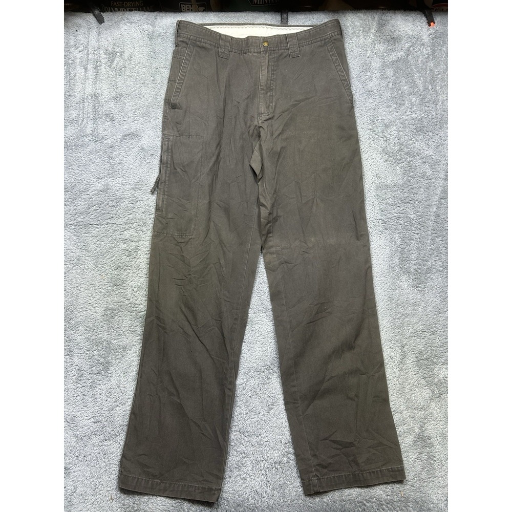 Vintage Columbia Hiking Pants‎ Men's 34x34 Brown Cargo Pocket Outdoor Canvas